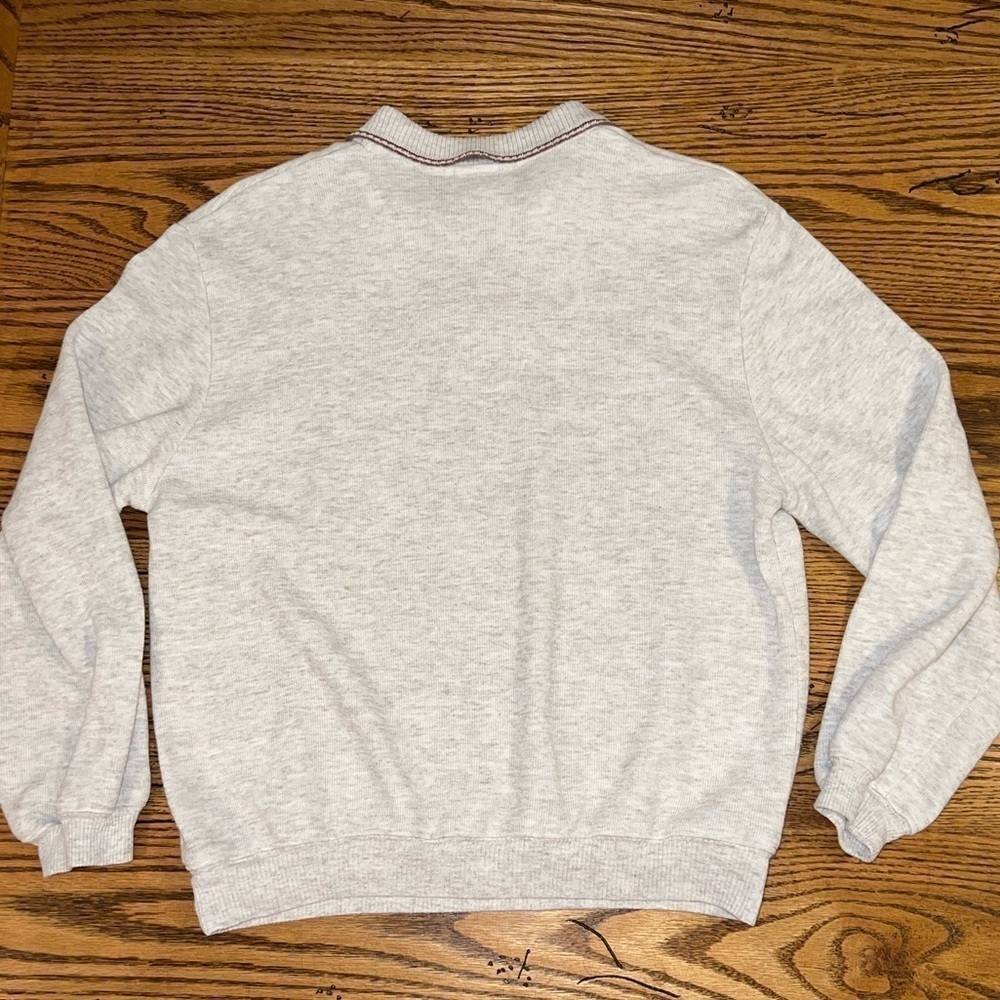 Vintage Teddi Floral Collared Henley Sweatshirt - Picture 3 of 8